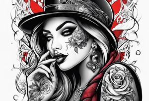 Hush Shhh finger to lips tattoo idea