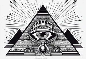 egyptian theme , cleopatra , pyramids,  all seeing eye forearm tattoo idea