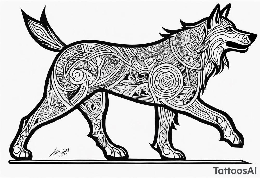 garmr norse dog tattoo idea