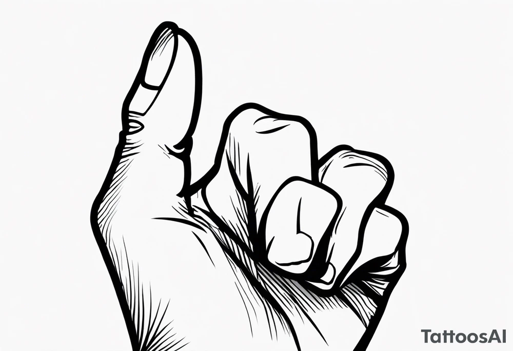 middle finger with fuck you tattoo idea