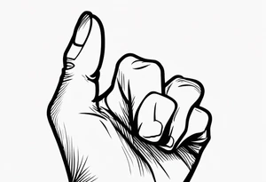 middle finger with fuck you tattoo idea