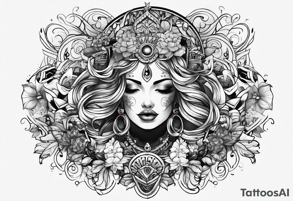discipline and consistency words tattoo idea
