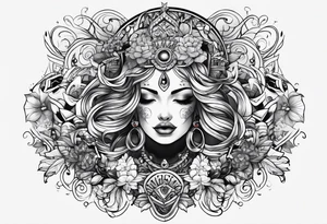 discipline and consistency words tattoo idea