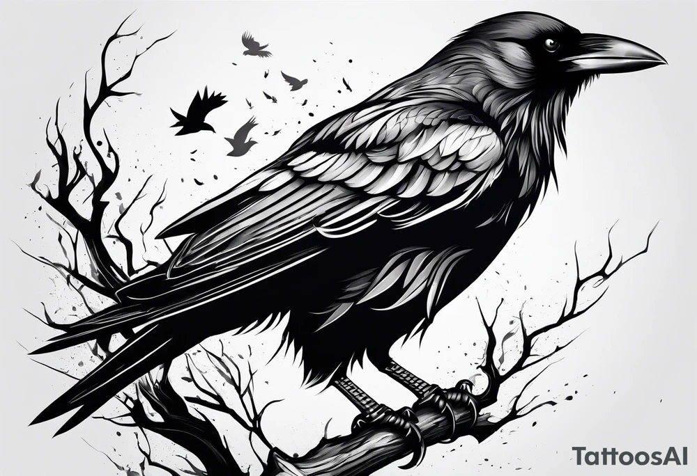 Crow tattoo idea