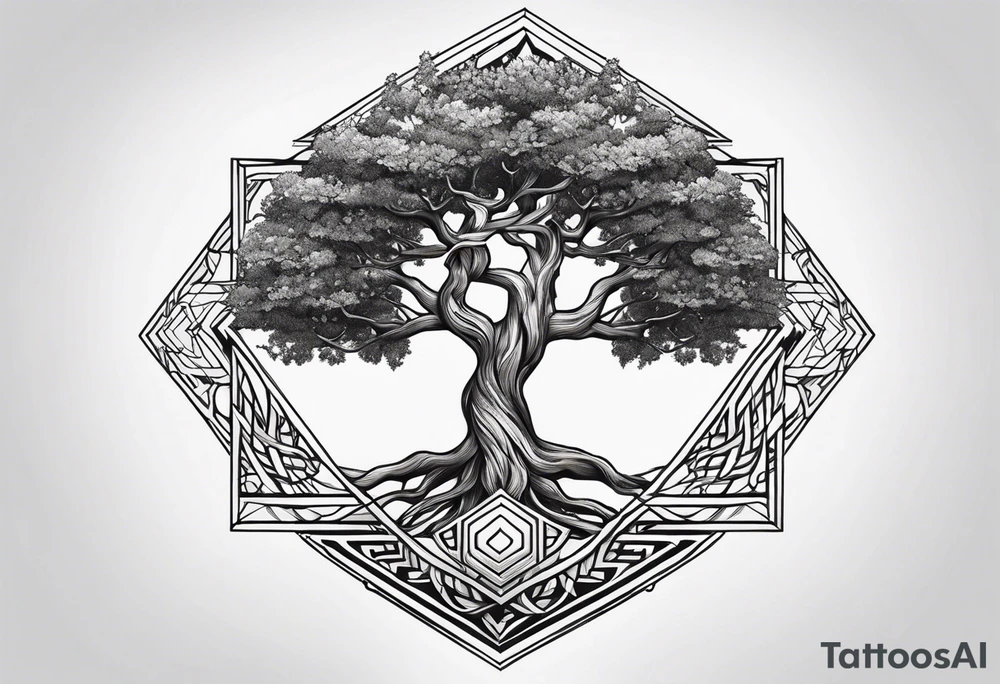 Yggdrasil petit tattoo idea
