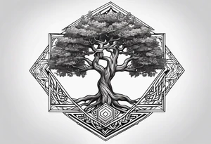 Yggdrasil petit tattoo idea
