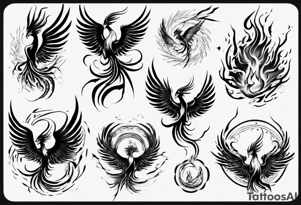 Sexuality phoenix tattoo idea