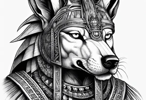 Batalla Anubis and ra tattoo idea