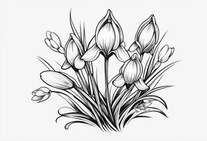 Snowdrop flower tattoo idea