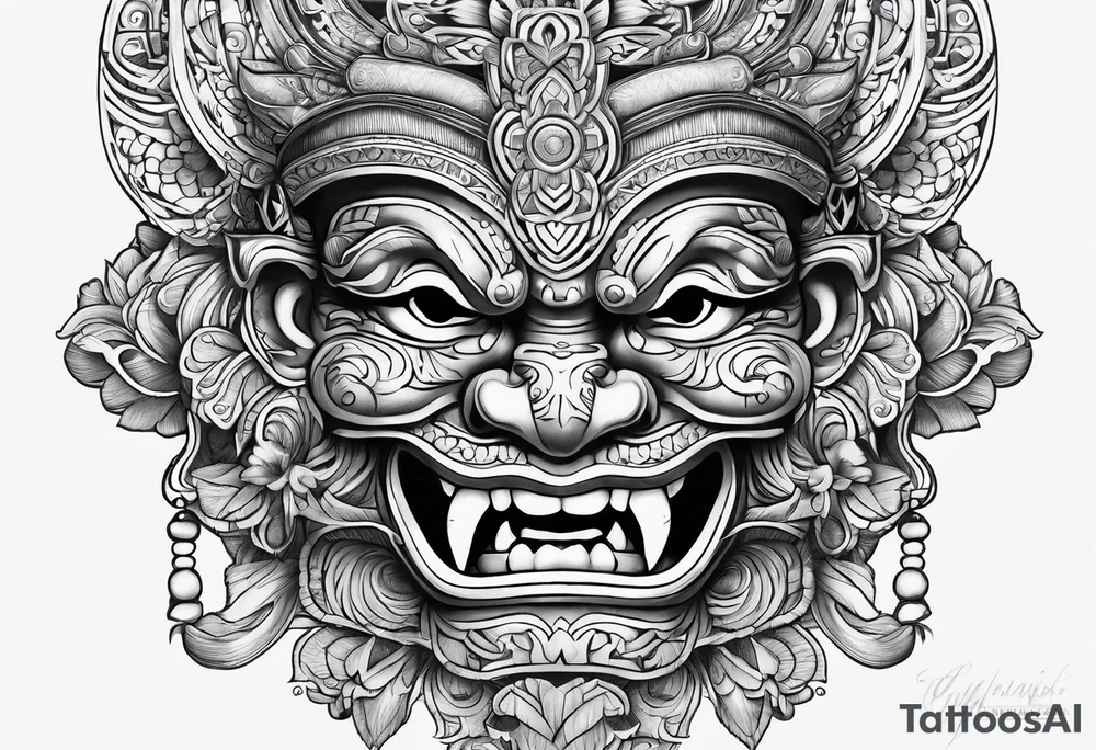 Balanise Barong tattoo idea