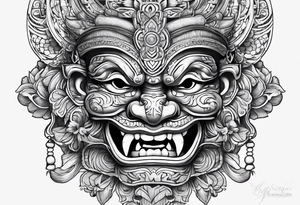 Balanise Barong tattoo idea