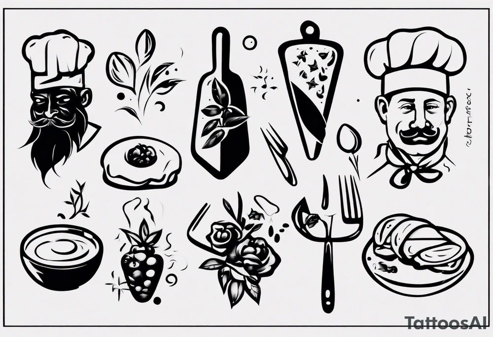 chef inspired tattoo idea