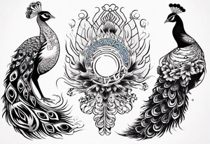 peacock tattoo idea