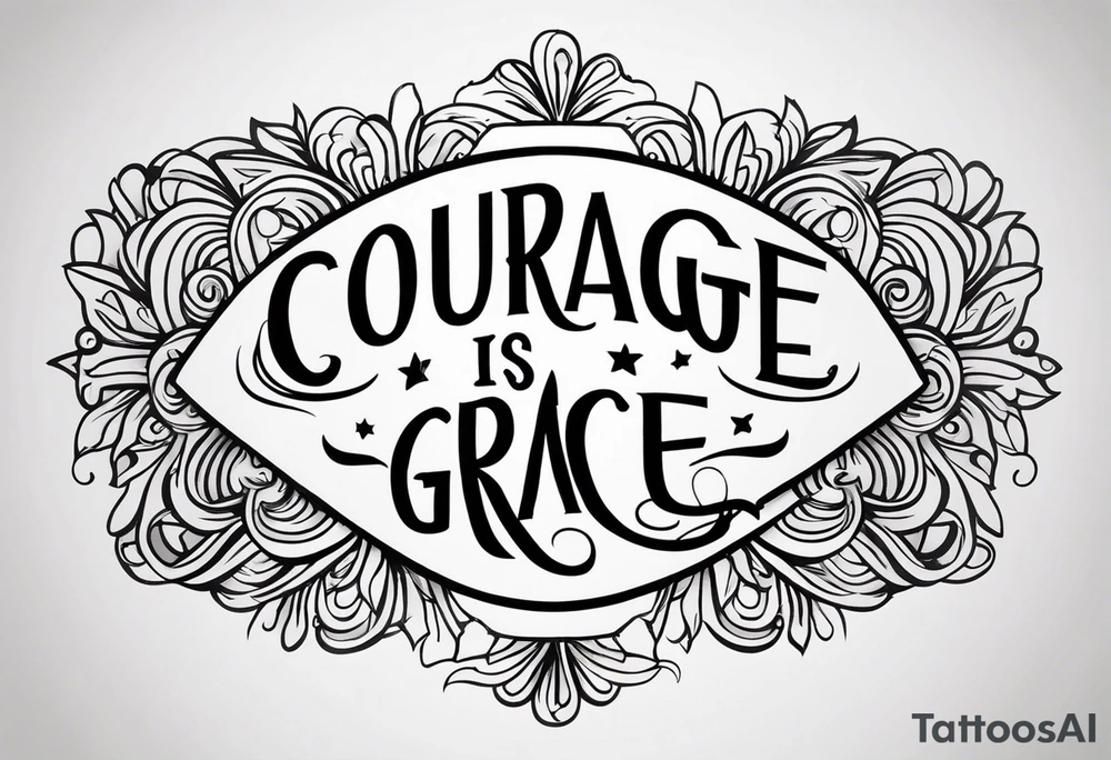 Courage is grace under pressure. tattoo idea