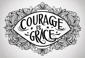 Courage is grace under pressure. tattoo idea