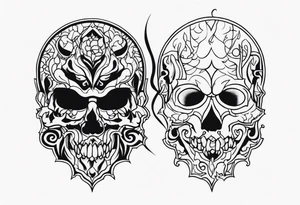 Horror themed tattoo idea