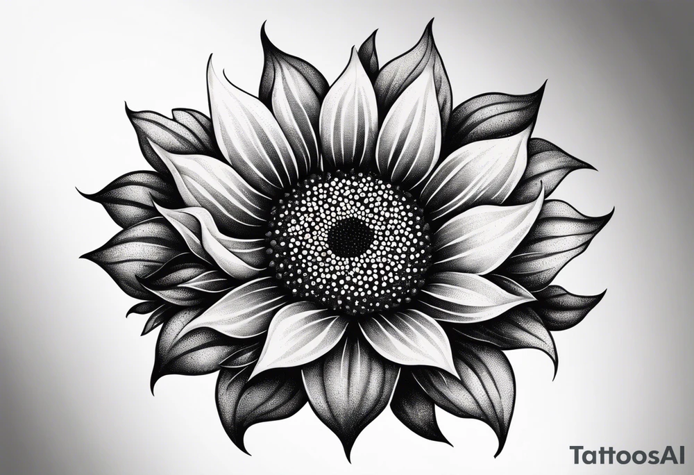 Sunflower for a male tattoo tattoo idea