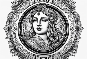 Lucky penny tattoo idea