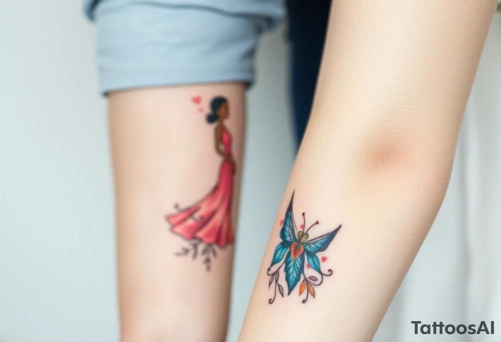 Husband and wife couples tatoo tattoo idea