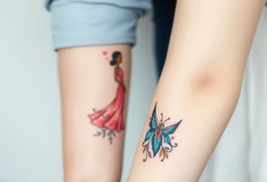 Husband and wife couples tatoo tattoo idea