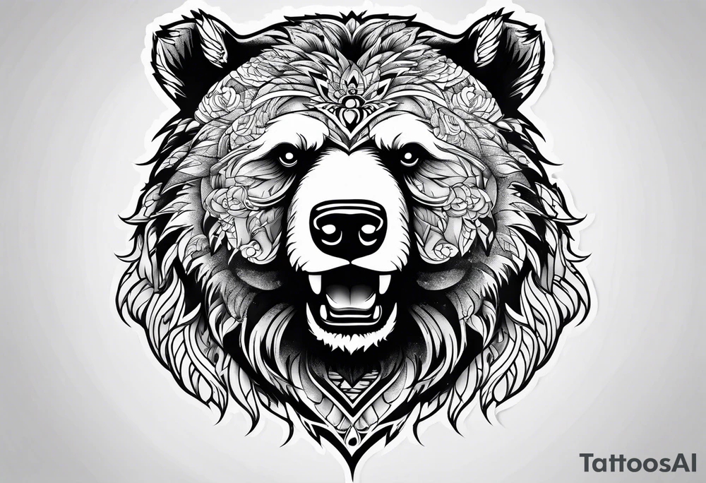 Dancing bear tattoo idea