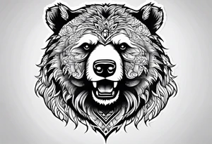 Dancing bear tattoo idea