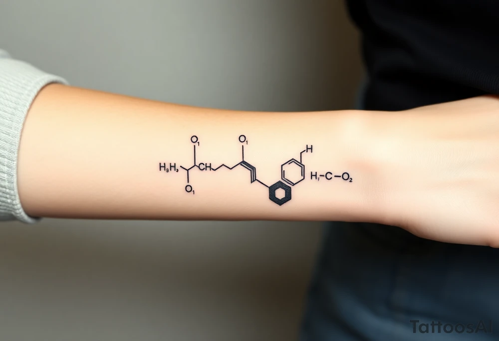 Chemical representation of Bipolar disorder tattoo idea