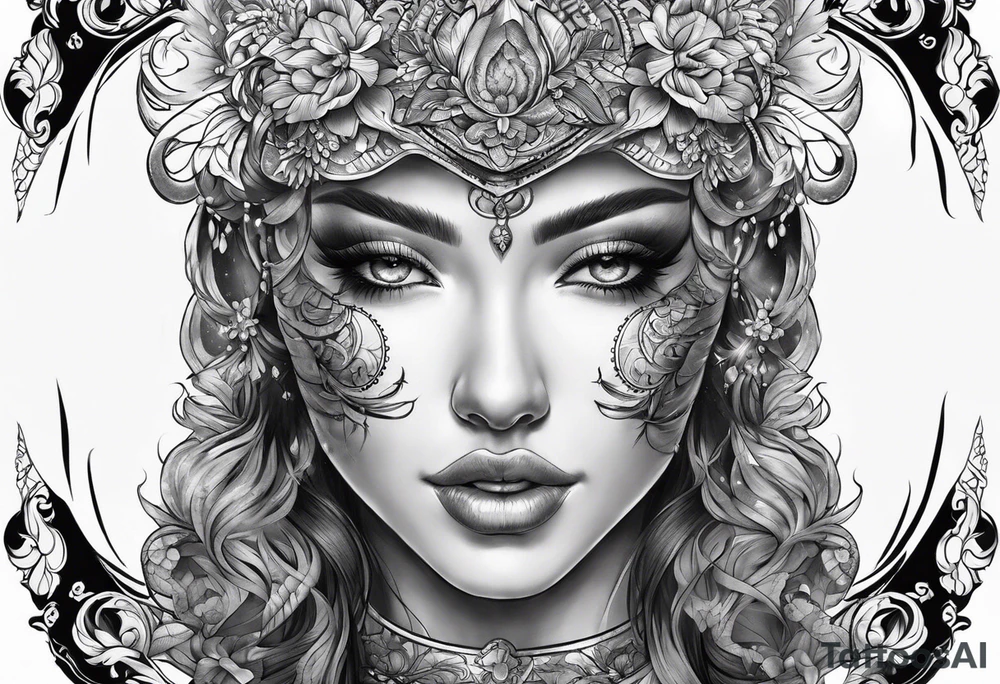 full back tattoo sketch tattoo idea