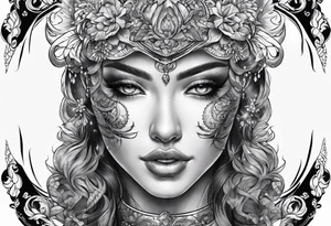 full back tattoo sketch tattoo idea