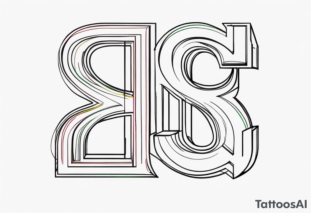 NCJB letters tattoo idea