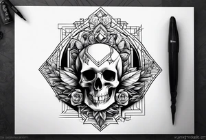 Life to death sleeve tattoo idea