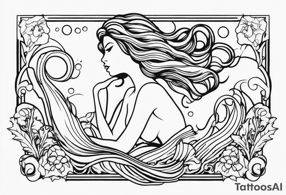 Mermaid tattoo idea