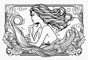 Mermaid tattoo idea