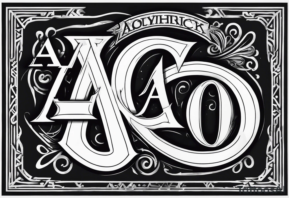 A banner that reads AO..BUSHWICK .HAH tattoo idea