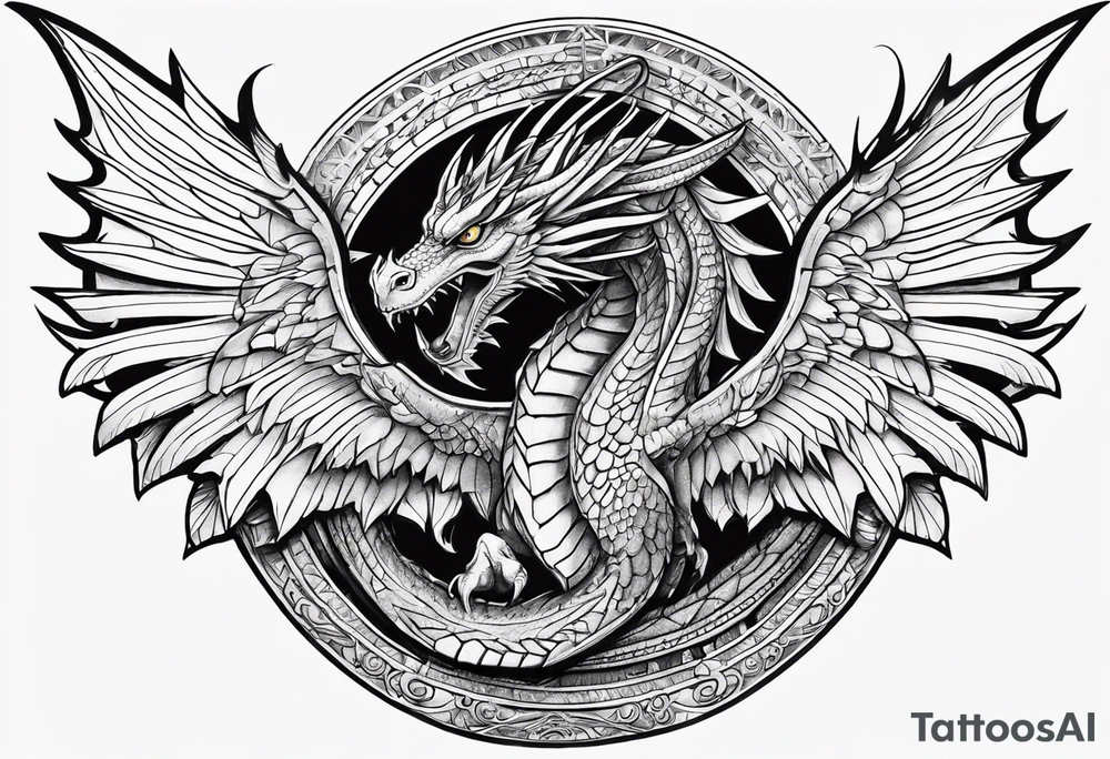 Winged dragon of Ra. tattoo idea