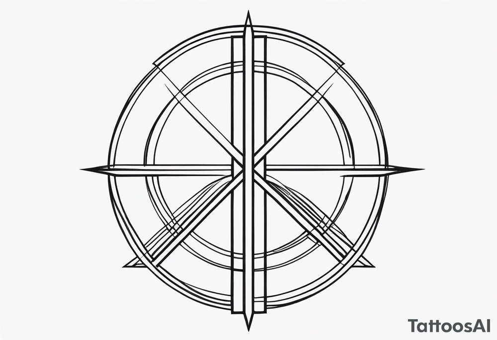 straight line tattoo idea
