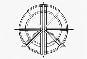 straight line tattoo idea
