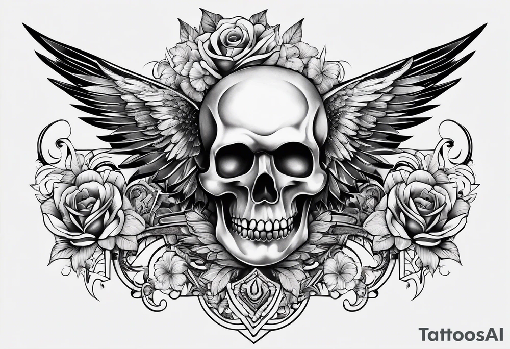 Chest piece tattoo idea