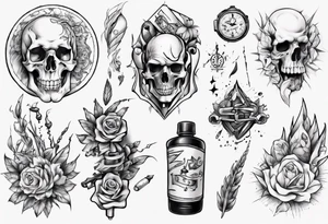 percocet  and lean tattoo idea
