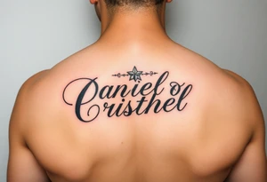 Name tattoo of Daniella , Adrian , Cristhell tattoo idea
