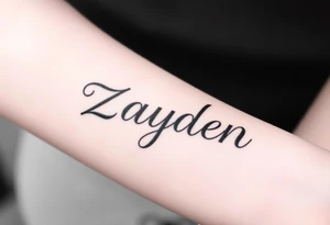 Zayden tattoo idea