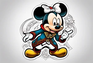 assassins creed mickey mouse tattoo idea