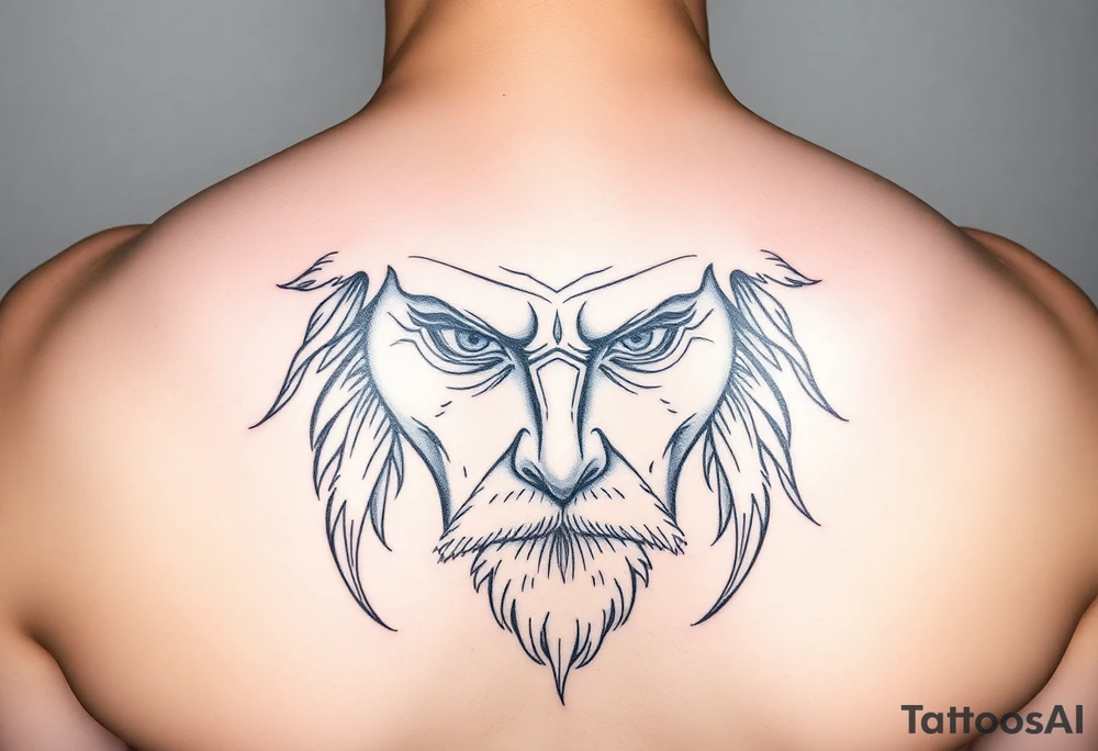 Winter face tattoo idea