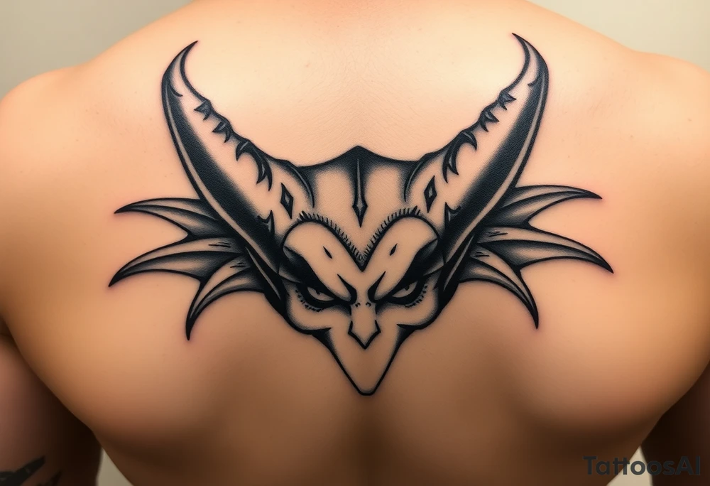 Disney villains represented with ears tattoo idea