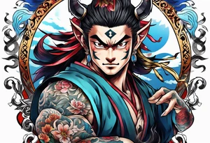 Demon slayer inosuke tattoo idea