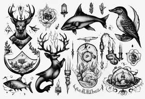 reh und forelle tattoo idea