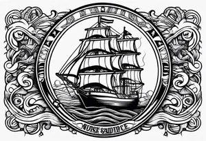 Nurse and Coast Guard logo tattoo idea