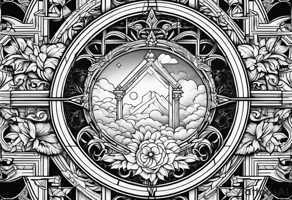 heaven vignette tattoo idea