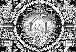 heaven vignette tattoo idea