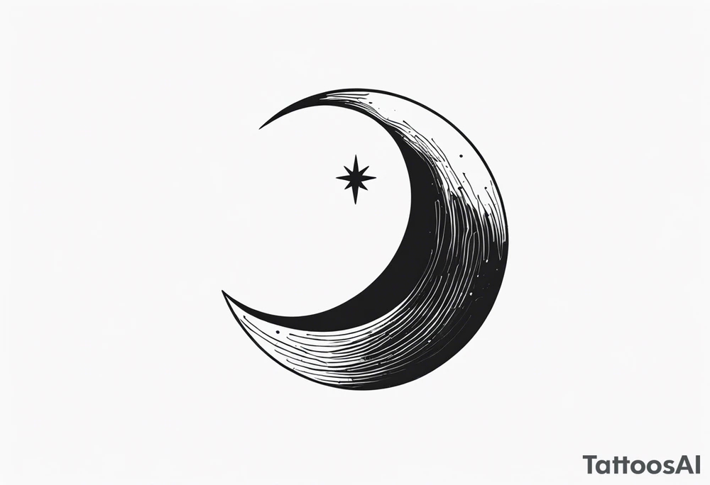 Crescent Moon tattoo idea